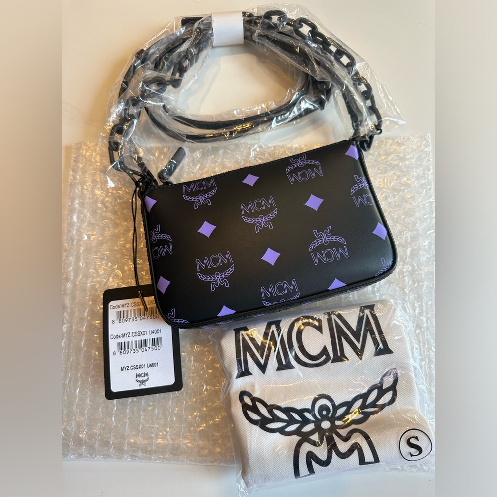 Mcm color splash monogram crossbody